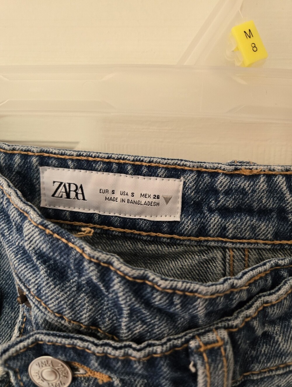 Zara Denim Mini Skirt Small - Picture 2 of 4